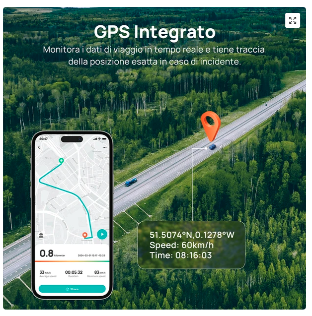 2. 70mai A410: doppia dashcam equilibrata con GPS - immagine 3